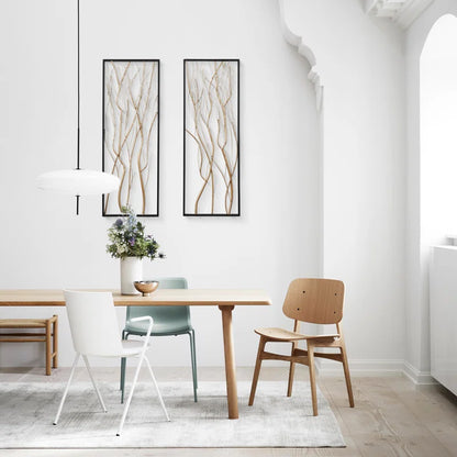 Gold Metal Branch Wall Decor Set