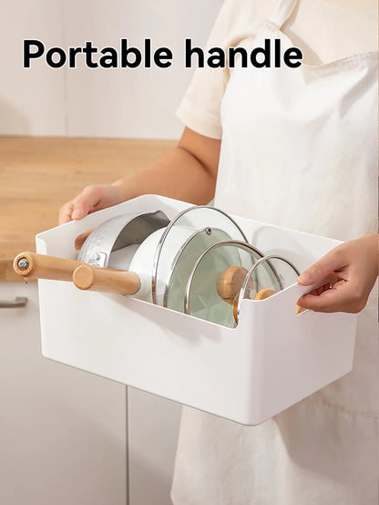 Cabinet Storage Box Large Capacity Kitchen Utensil Cutlery Organizer Box Multifunctional Kitchen Storage Organization