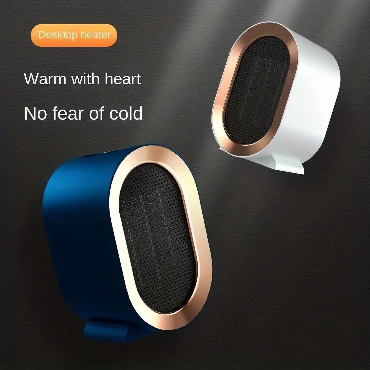 Space Heaters for Small Room, 1200W with Thermostat, Overheating & 45°Tip-Over Protection for Office Home, Green