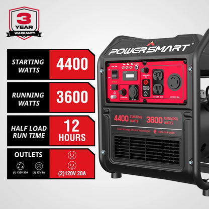 4400-Watt Gasoline Generator for Outdoor and Home Use,Epa Compliant
