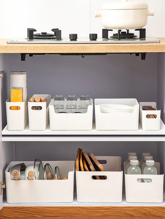 Cabinet Storage Box Large Capacity Kitchen Utensil Cutlery Organizer Box Multifunctional Kitchen Storage Organization