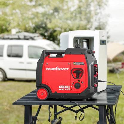 4500W Portable Inverter Gas Generator with Electric Start for Home Emergencies with Wheel